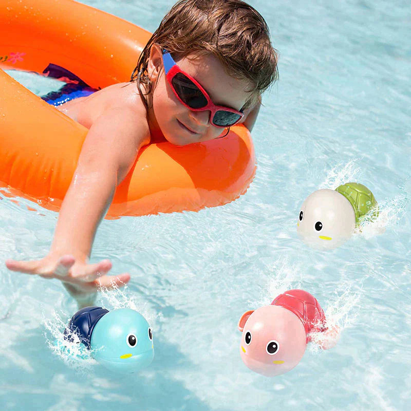 Maliben | Splashturtle | The Ultimate Bath Toy For Fun And Discovery - Wind-Up, Floating Bath Turtles