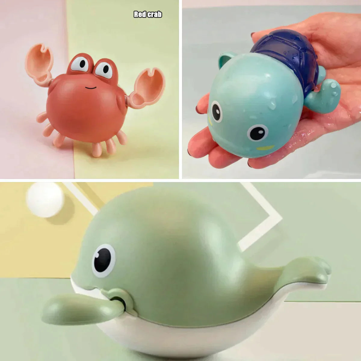 Maliben | Splashturtle | The Ultimate Bath Toy For Fun And Discovery - Wind-Up, Floating Bath Turtles
