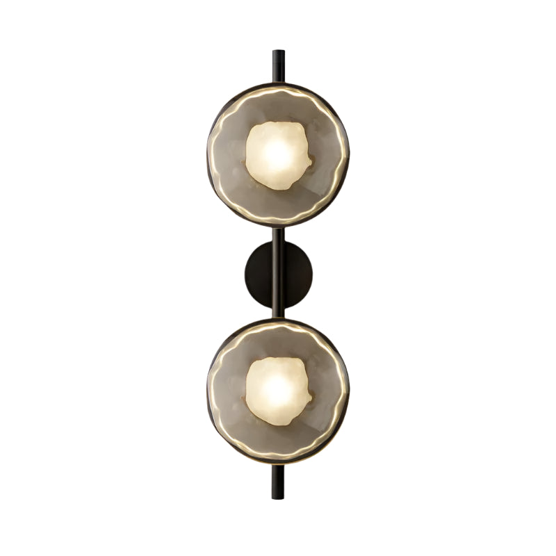 Maliben | Round Glass Wall Lamp In Scandinavian Design