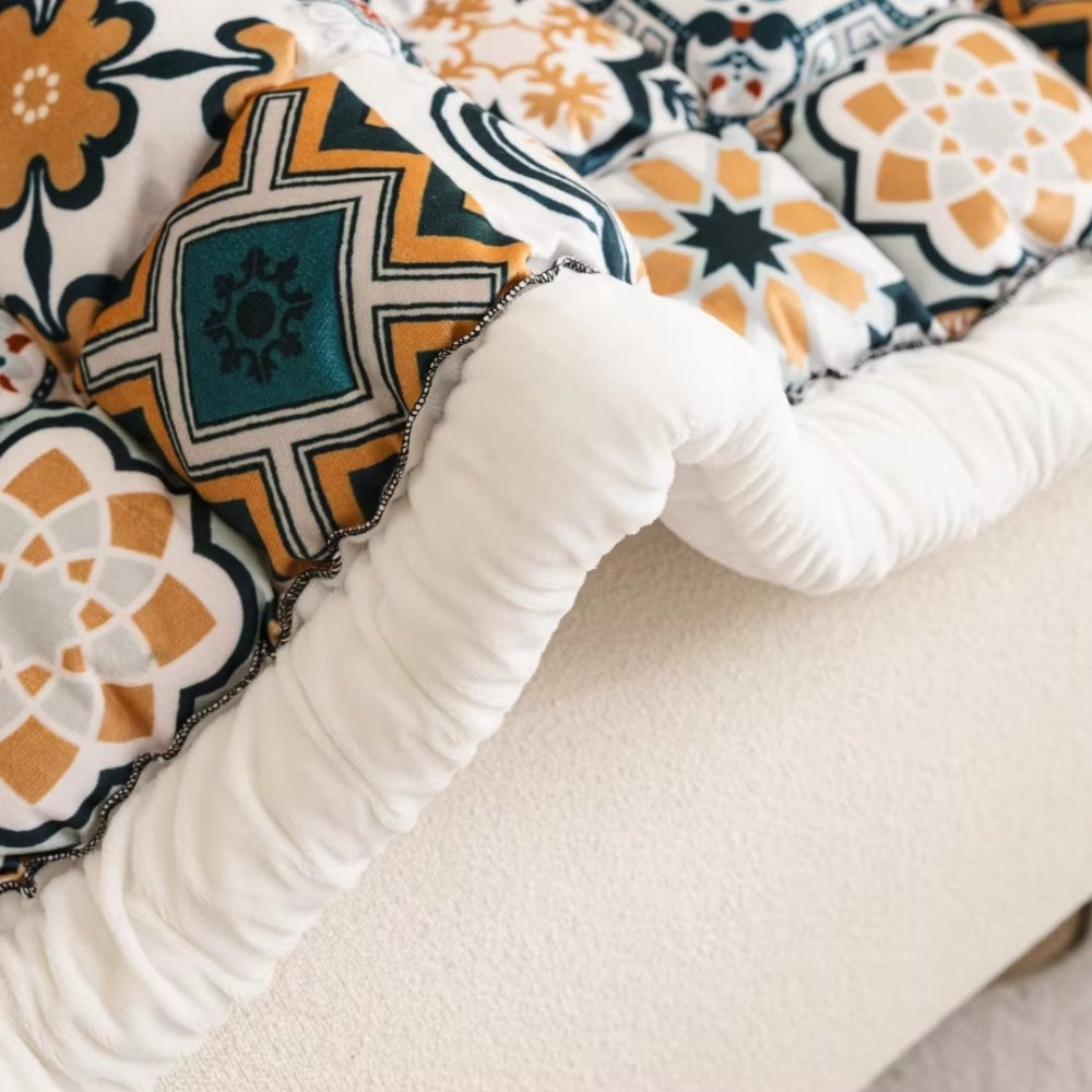 Maliben | Bohemian Printed Quilted Sofa Cover