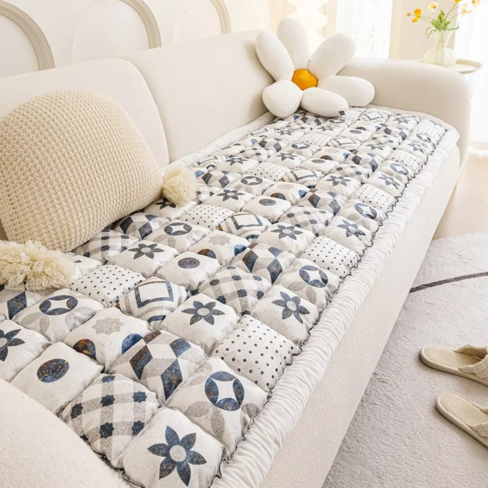 Maliben | Bohemian Printed Quilted Sofa Cover