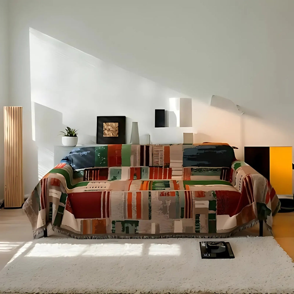 Maliben | Bohemian Rustic Geometric Sofa Cover