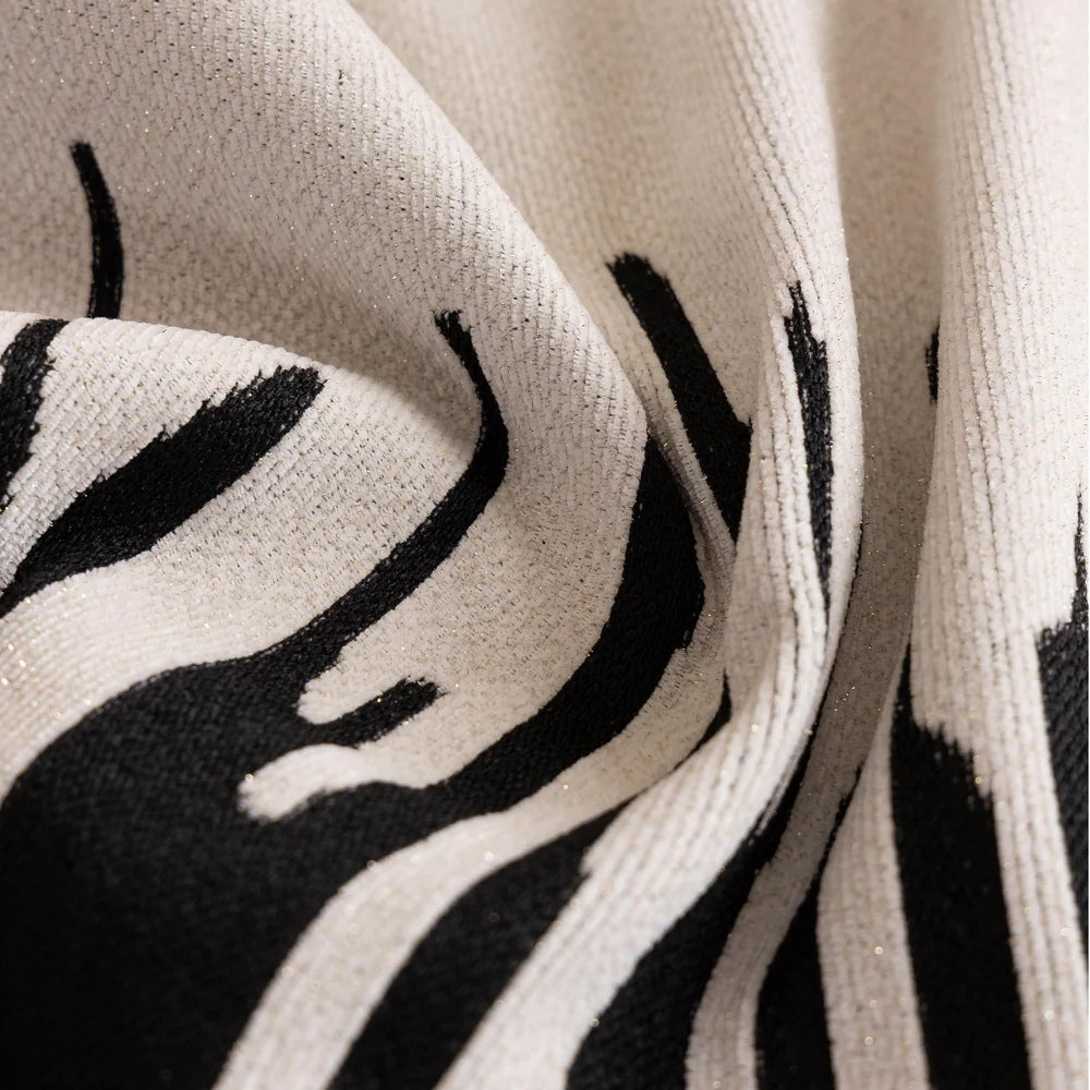 Maliben | Brushstroke Vertical Pattern Chenille Sofa Cover