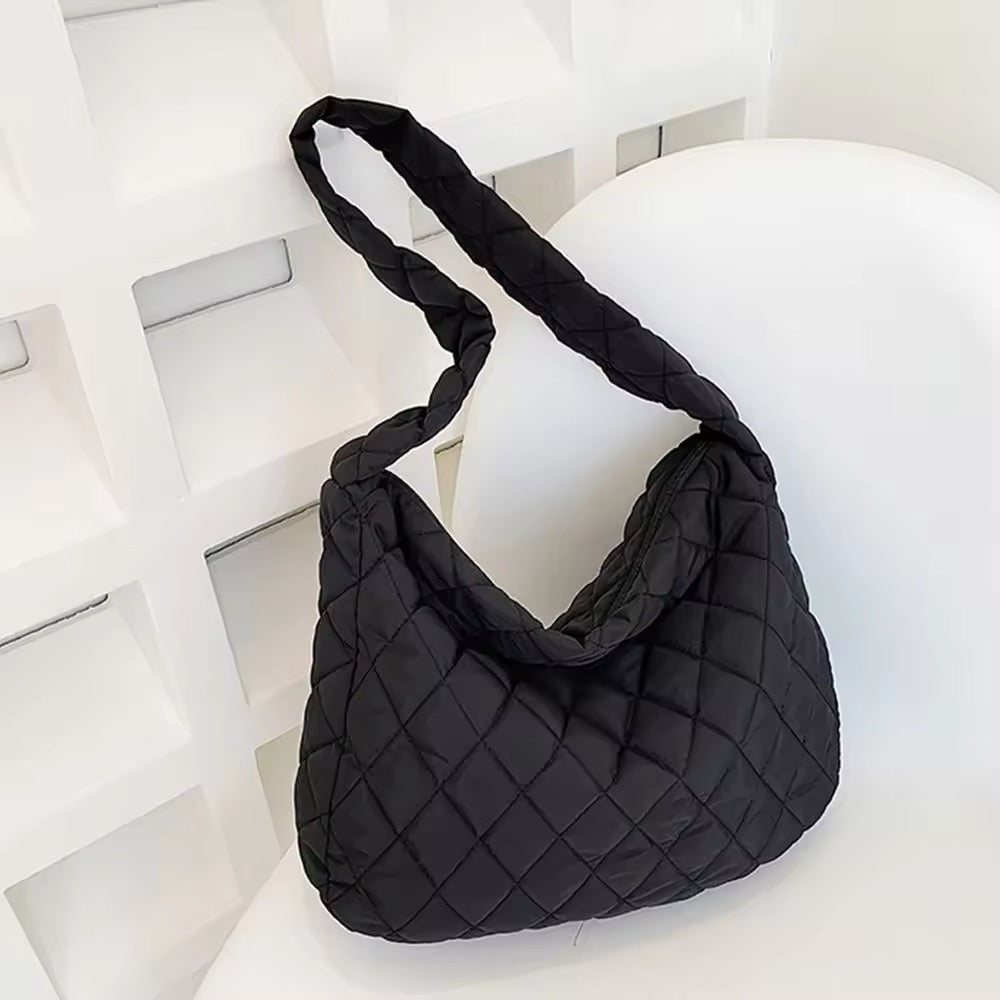 Maliben | Padded Ballerina Extra Large Puffer Tote Crossbody Padded Shoulder Bag