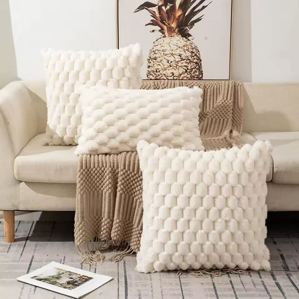 Maliben | Cushion Cover Made Of Cotton Blend With Fluffy 3d Feel