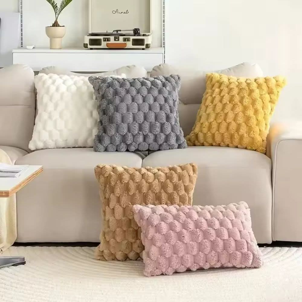 Maliben | Cushion Cover Made Of Cotton Blend With Fluffy 3d Feel