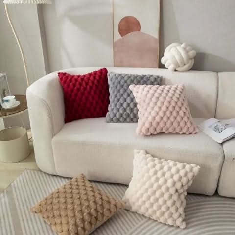 Maliben | Cushion Cover Made Of Cotton Blend With Fluffy 3d Feel