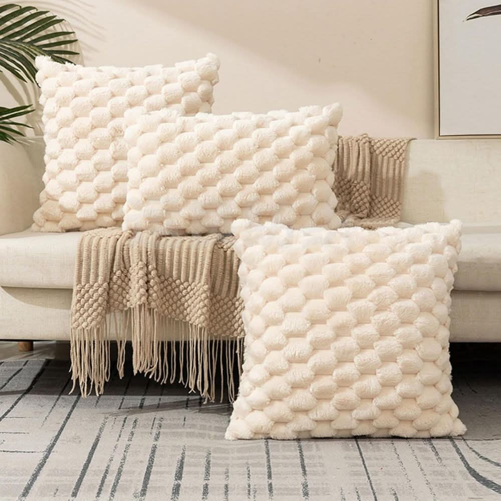 Maliben | Cushion Cover Made Of Cotton Blend With Fluffy 3d Feel