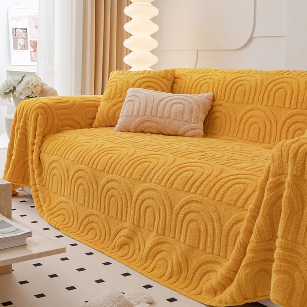 Maliben | Thick quilted sofa cover for secure fit