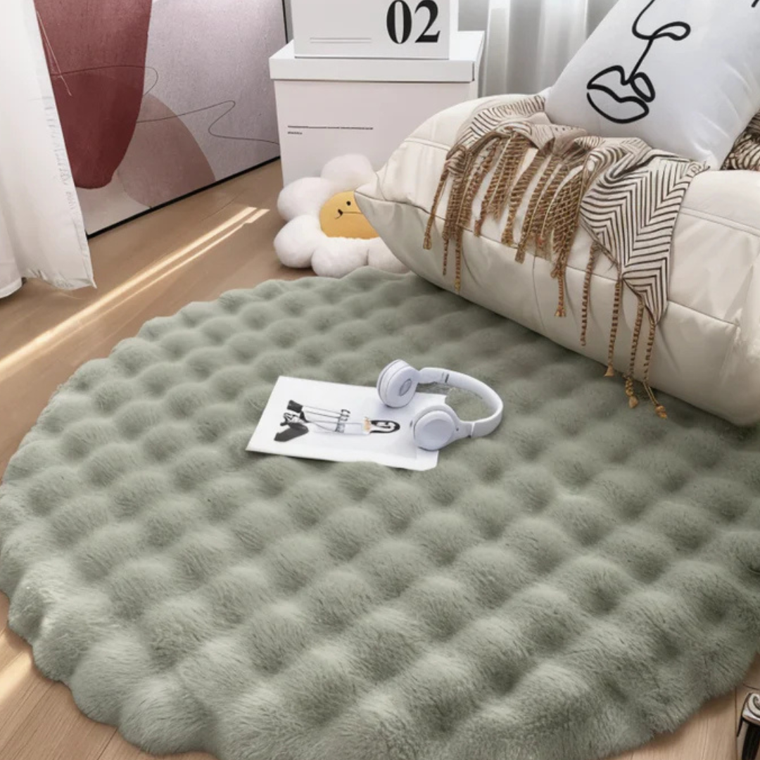 Maliben | Round Carpet 90x90 Fleece