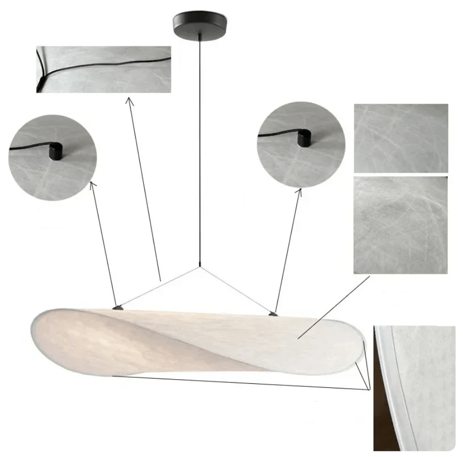 Maliben | Eleganceloom - Silk Pendant Lamp - Modern Design - Chic And Sophisticated