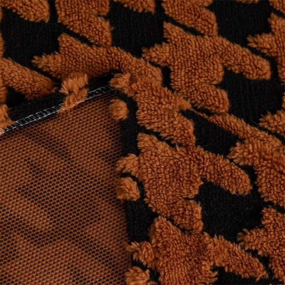 Maliben | Cavalli Houndstooth Plush Sofa Cover