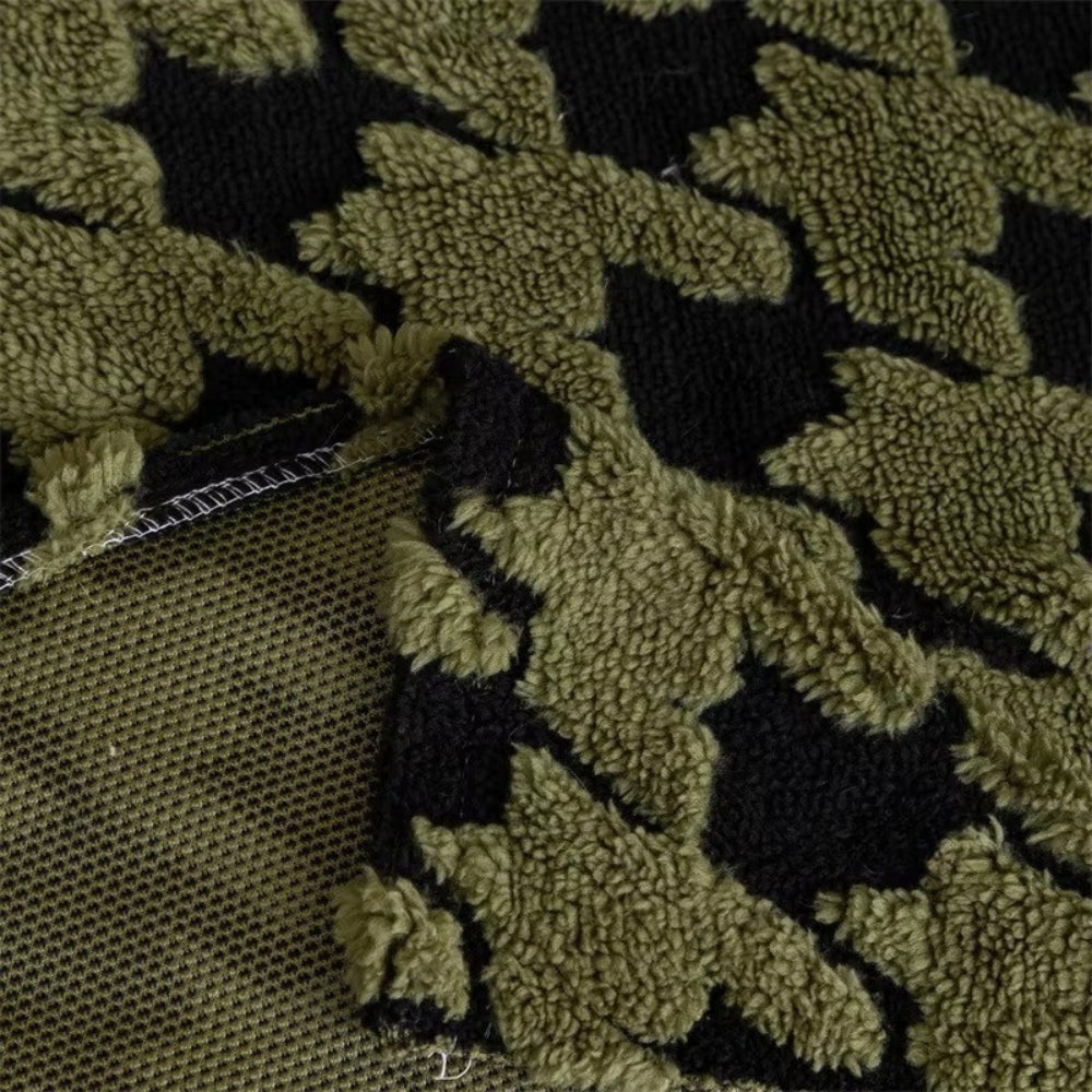 Maliben | Cavalli Houndstooth Plush Sofa Cover