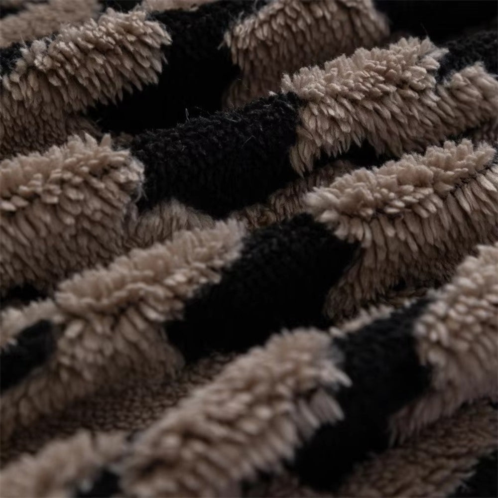 Maliben | Cavalli Houndstooth Plush Sofa Cover