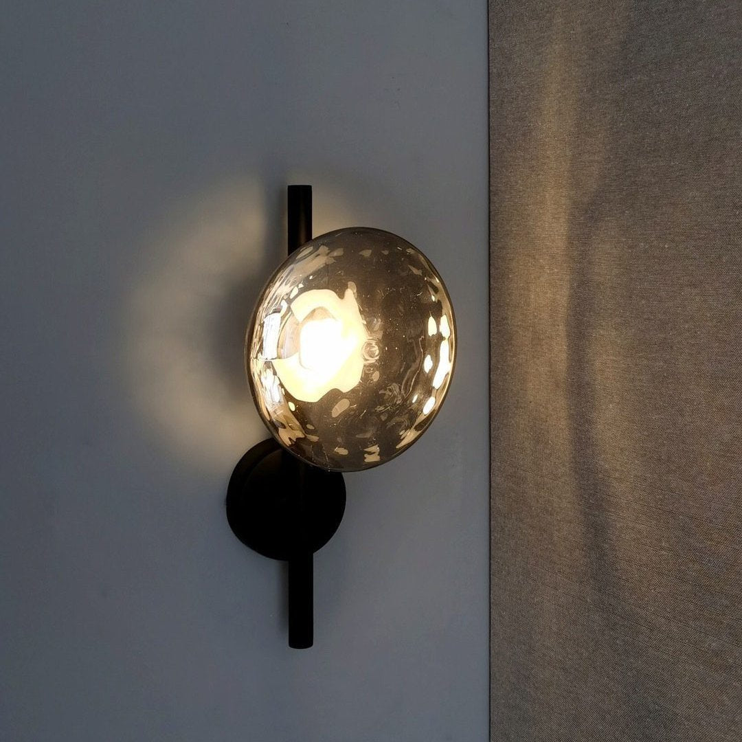 Maliben | Round Glass Wall Lamp In Scandinavian Design