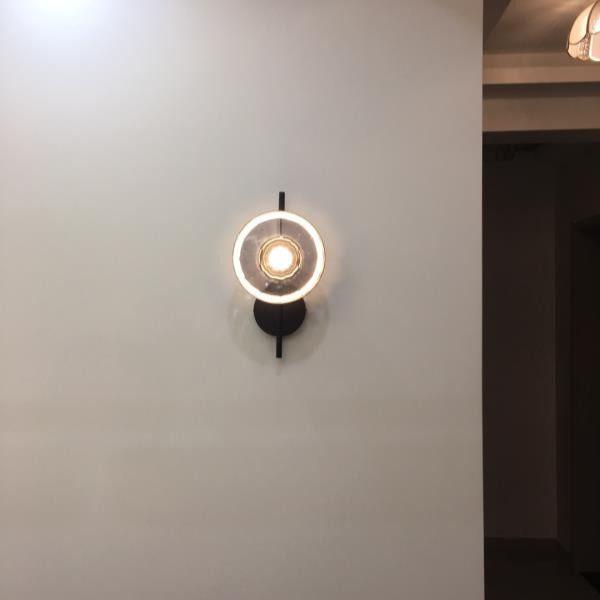 Maliben | Round Glass Wall Lamp In Scandinavian Design