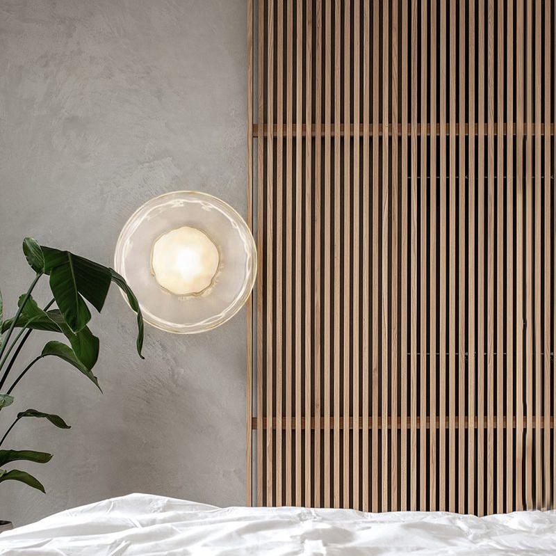 Maliben | Round Glass Wall Lamp In Scandinavian Design