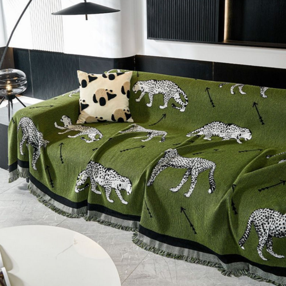 Maliben | Chantesse Panda Leopard Print Sofa Cover