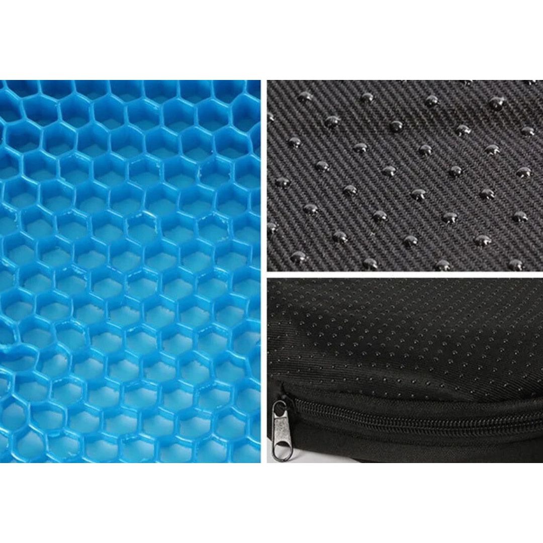 Maliben | Orthopedic Gel Seat Cushion | Pressure Relief, Tailbone Support & Lower Back ComFort for Office Chair, Car & Wheelchair Use