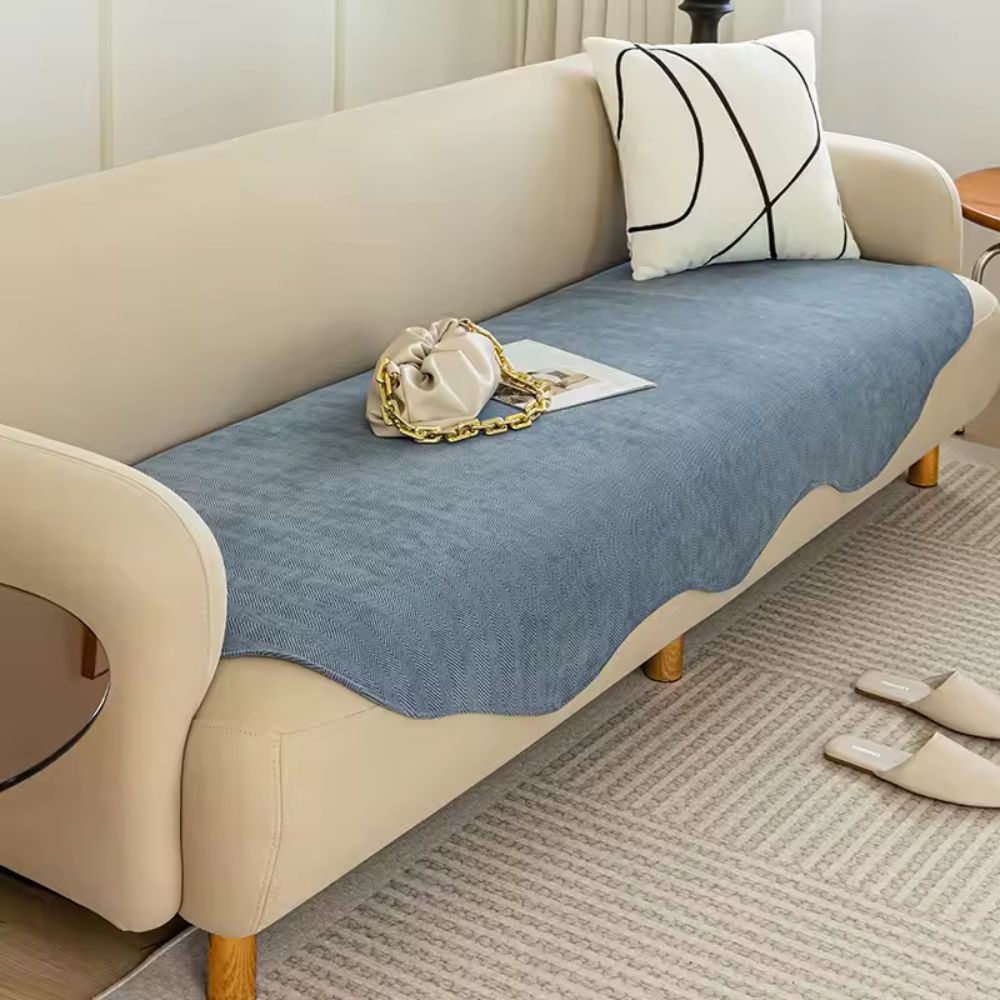 Maliben | All-Season Plain Contour Fit Sofa Cover