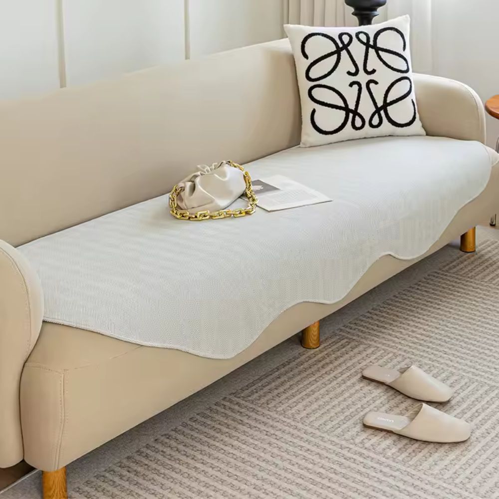 Maliben | All-Season Plain Contour Fit Sofa Cover