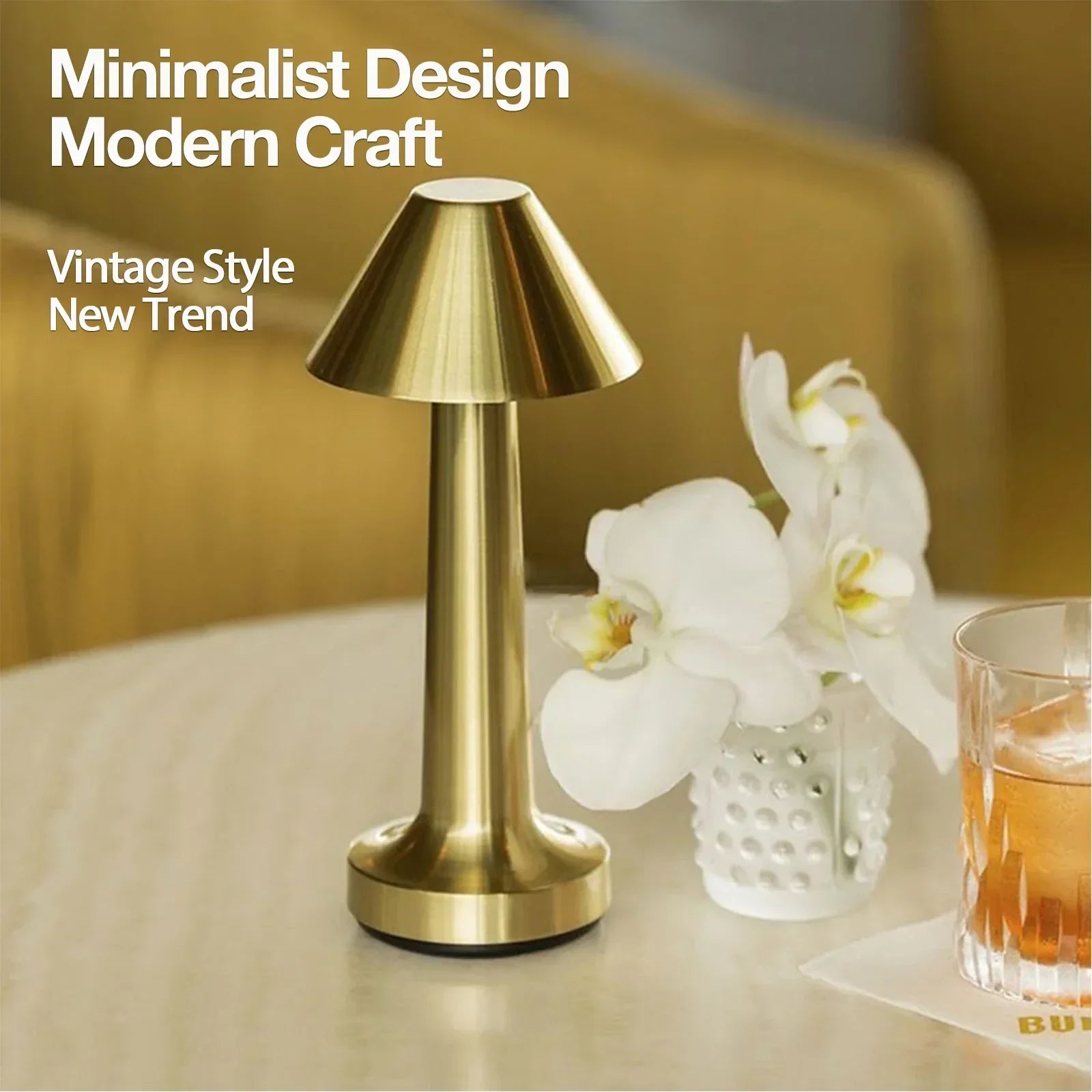MAliben | Minima Desk Lamp - Elegant Wireless Led Desk Lamp For a Modern Atmosphere