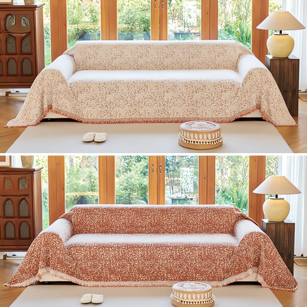 Maliben | Reversible Microfiber Sofa Cover, Non-Slip and Easy to Care for