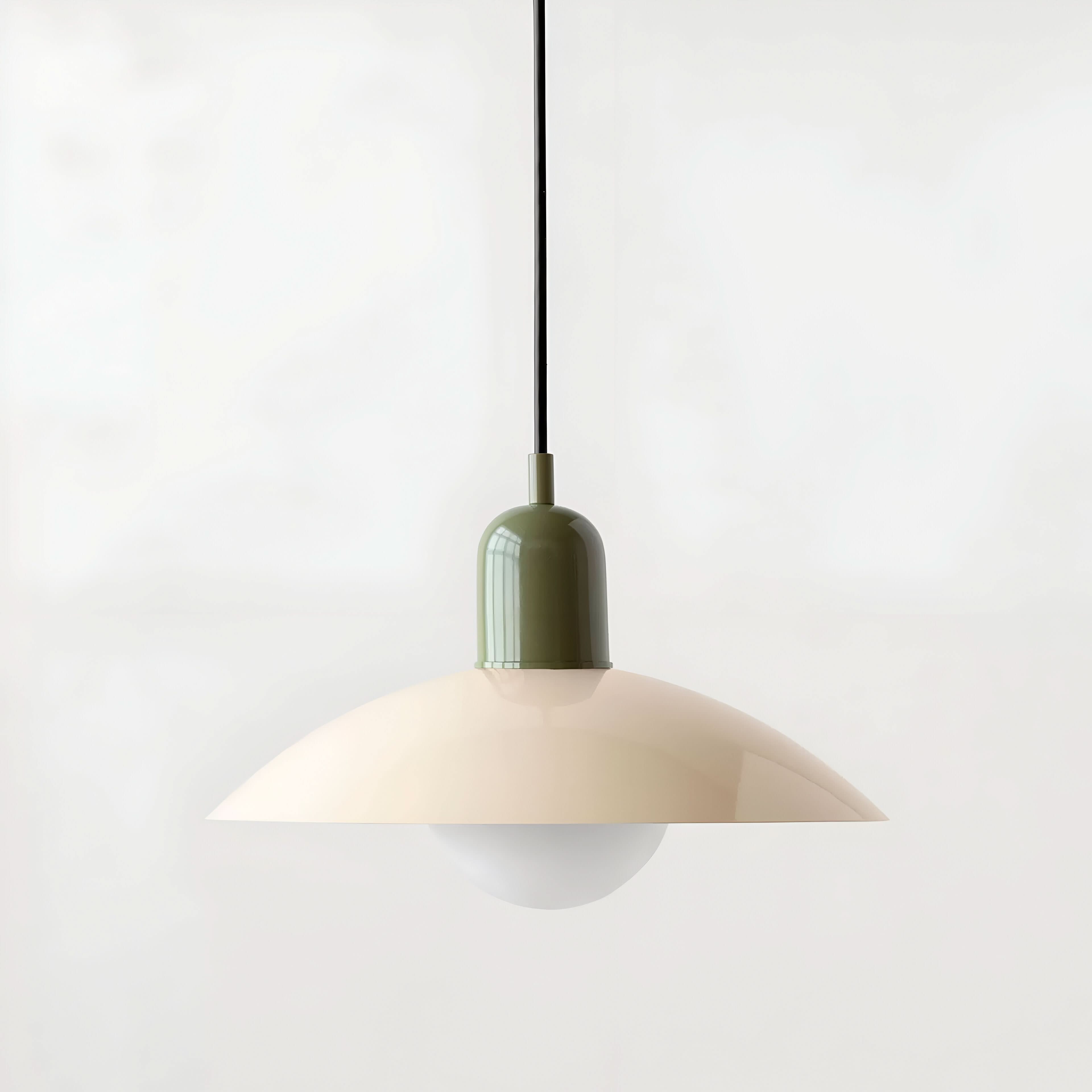 Maliben | Modern Macaron Bauhaus Pendant Light – Iron Shade