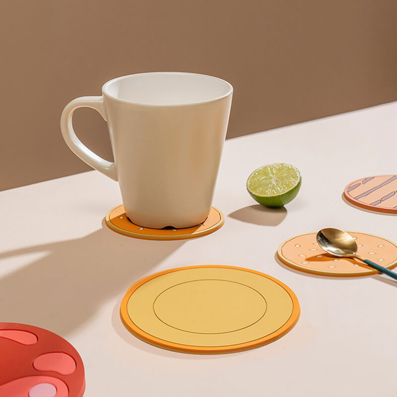 Maliben | Creative Hamburger-Shape Coaster Set