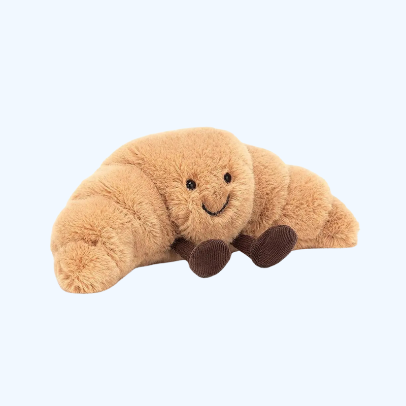 Maliben | Croissantcuddle Cuddly | Soft Plush Pillow 33 Cm, Light Brown – Joy And ComFort for Everyone