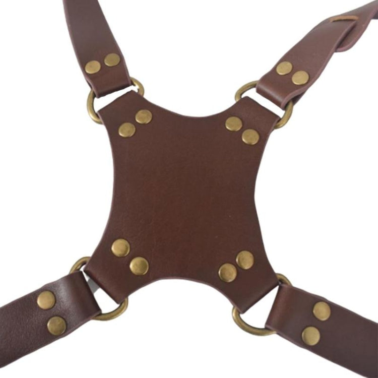 Maliben | Quick Release Anti-Slip Dual Shoulder Leather Harness Camera Strap with Metal Hook for SLR / DSLR Cameras (Brown)