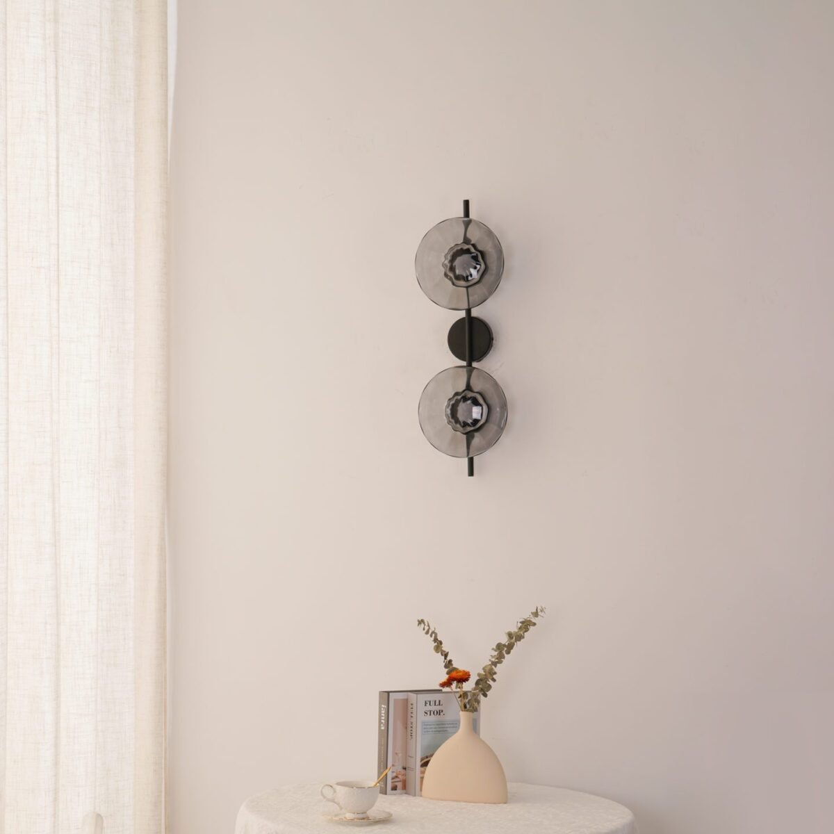 Maliben | Round Glass Wall Lamp In Scandinavian Design