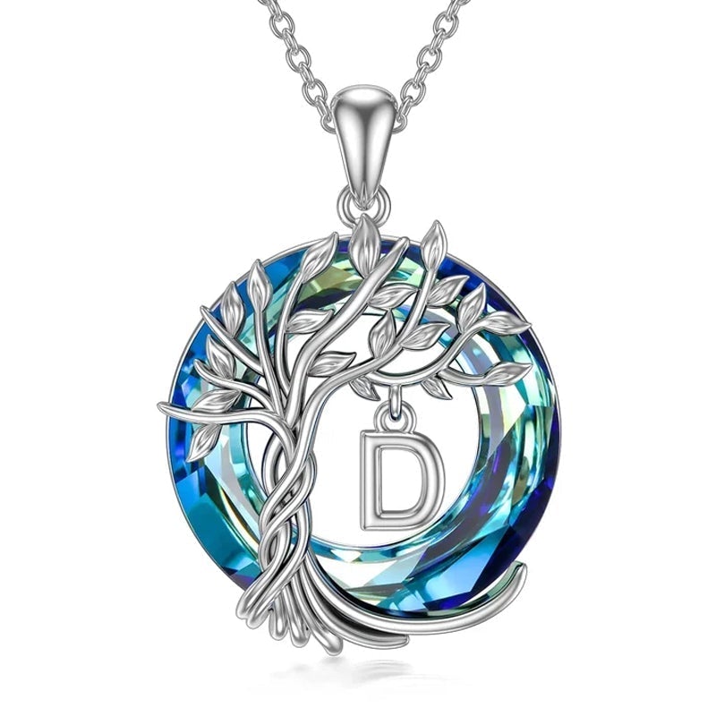 Maliben | Tree Of Life Crystal Pendant Necklace