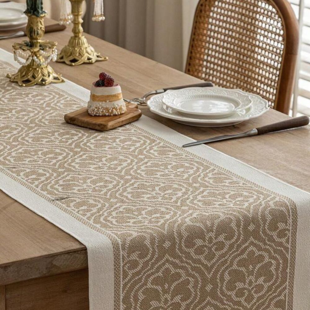 Maliben | Damask Dune Table Runner