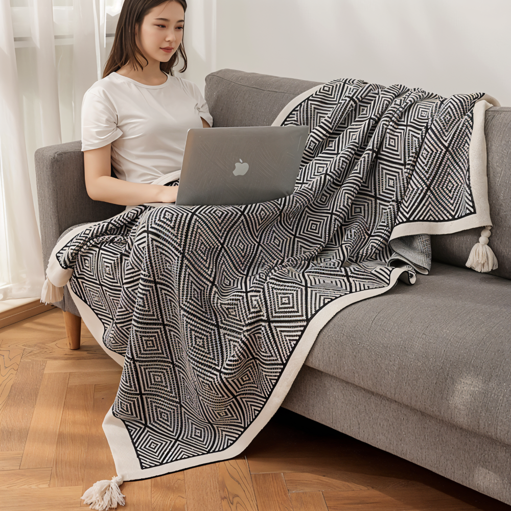 Maliben | Geocomfort Fleece Blankets – Soft, Lightweight Polyester With Modern Print