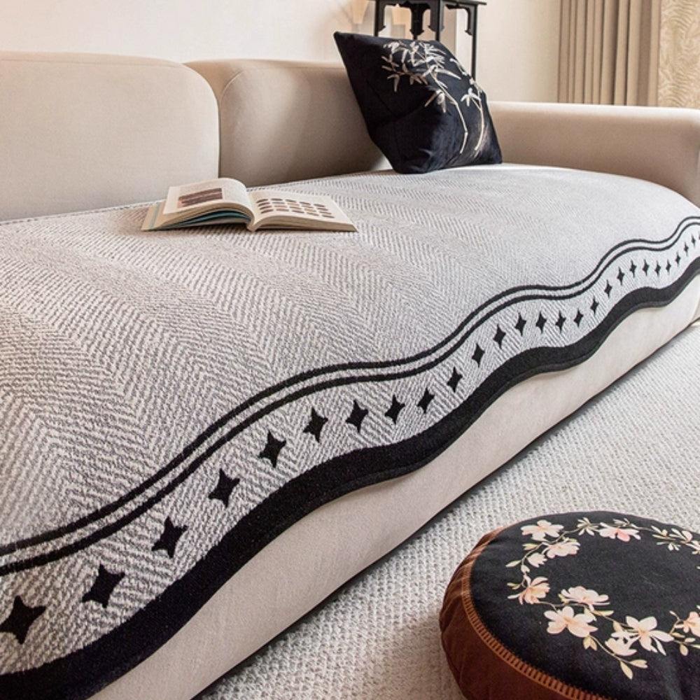 Maliben | Modern Wave Anti-Slip Sofa Cover