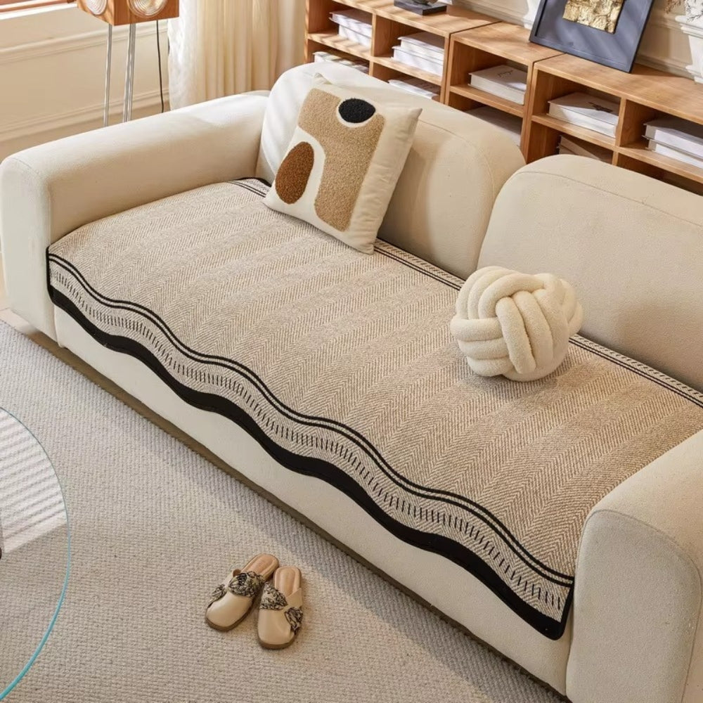 Maliben | Modern Wave Anti-Slip Sofa Cover