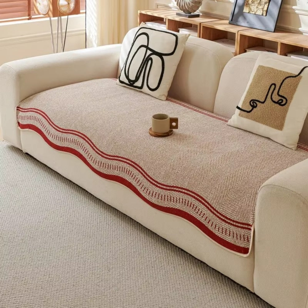 Maliben | Modern Wave Anti-Slip Sofa Cover