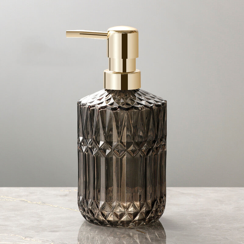 Maliben | Diamond Pattern Glass Soap Dispenser