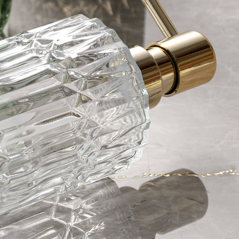 Maliben | Diamond Pattern Glass Soap Dispenser