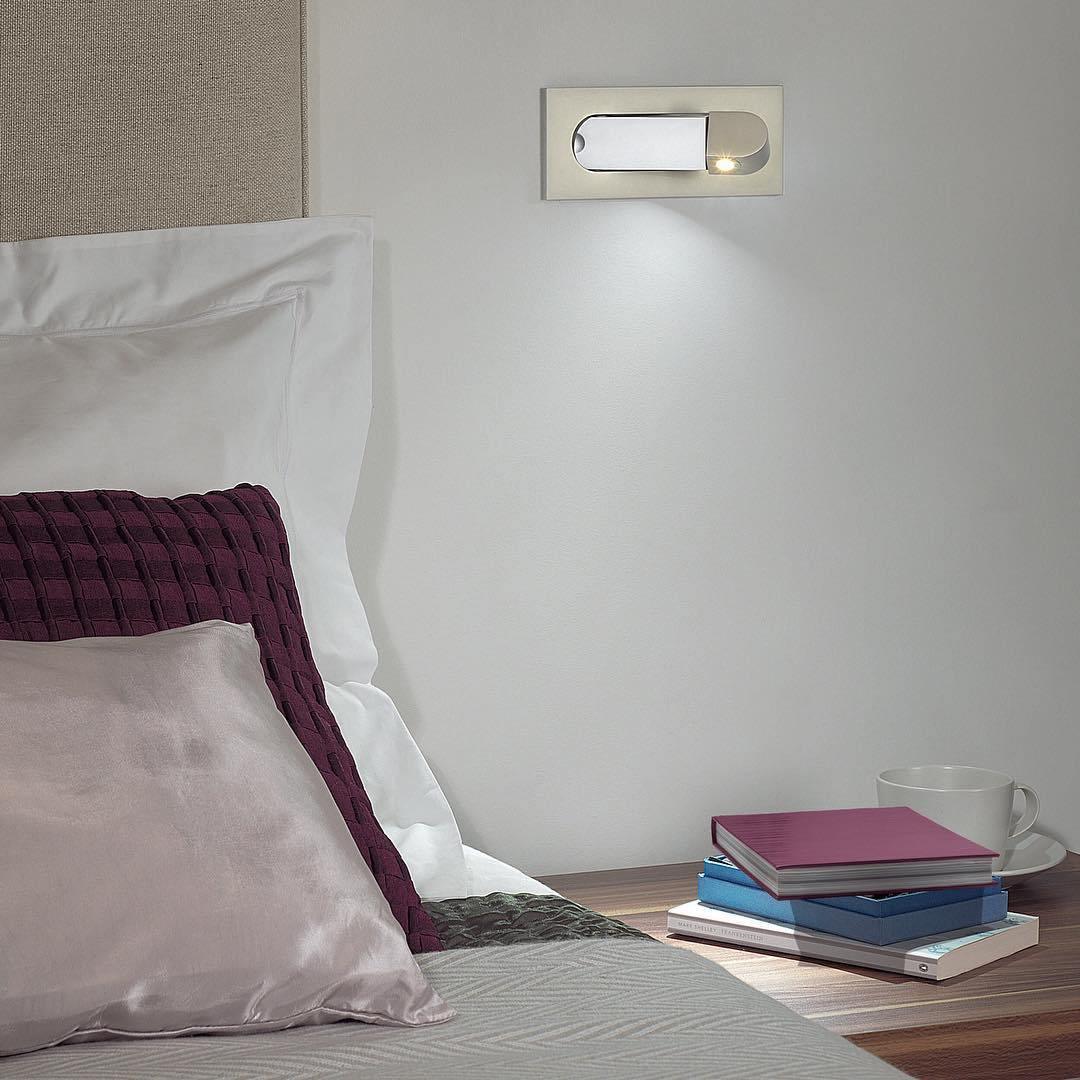 Maliben | Led Bedside Lamp Lumevia | 3 Light Colors | Aluminum Alloy | Ø19 Cm X H8 Cm | With Push Button