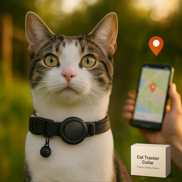 Maliben | Cat GPS Tracker Collar | Quick Release Closure, Reflective Design & Durable for Outdoor Safety Adventures