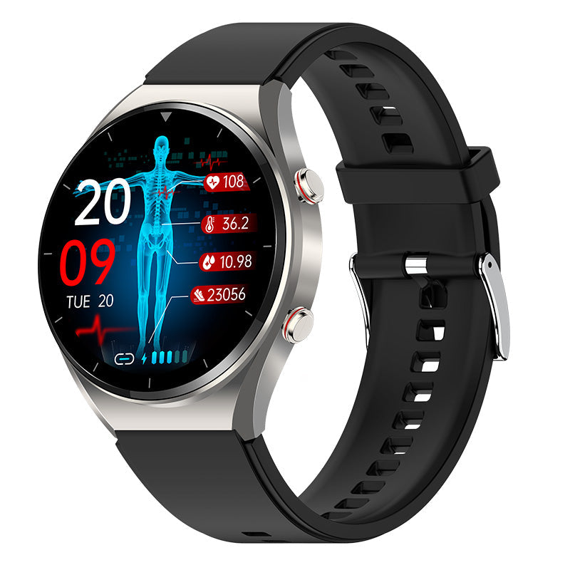 Maliben | One-Click Blood Sugar|Blood Glucose Blood Pressure Ecg|Ecg Hrv Heart Rate Monitor Health Smart Watch