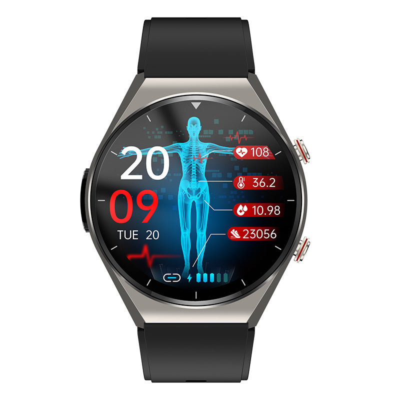 Maliben | One-Click Blood Sugar|Blood Glucose Blood Pressure Ecg|Ecg Hrv Heart Rate Monitor Health Smart Watch