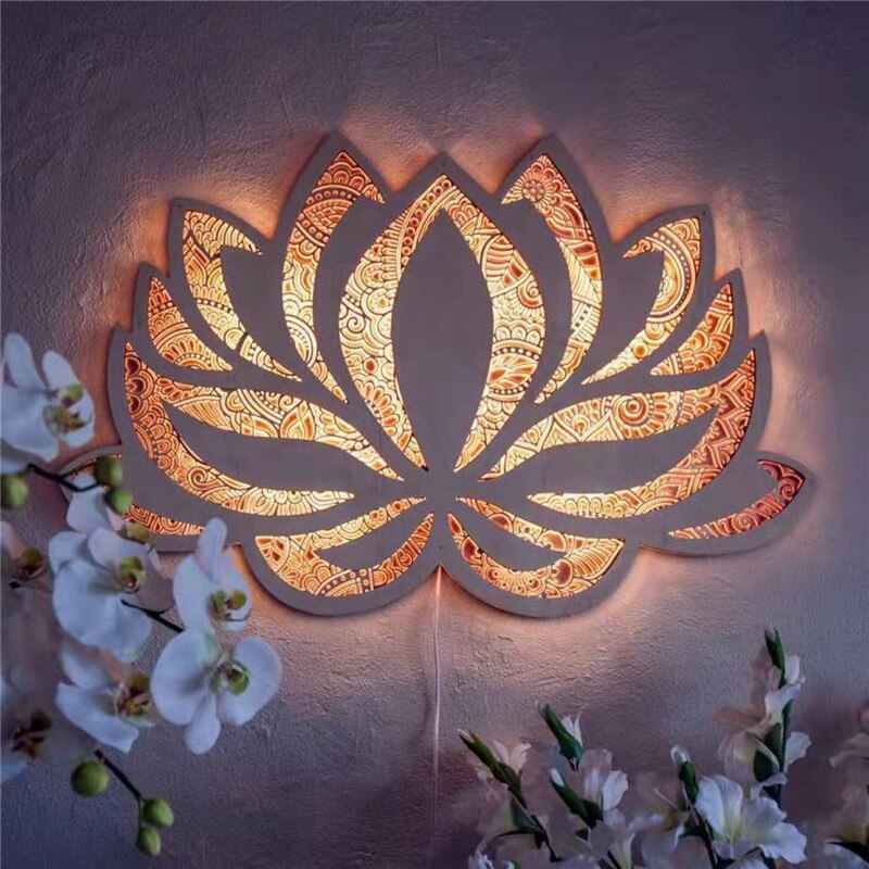 Spiritual Lotus Wall Lamp — Maliben lighting