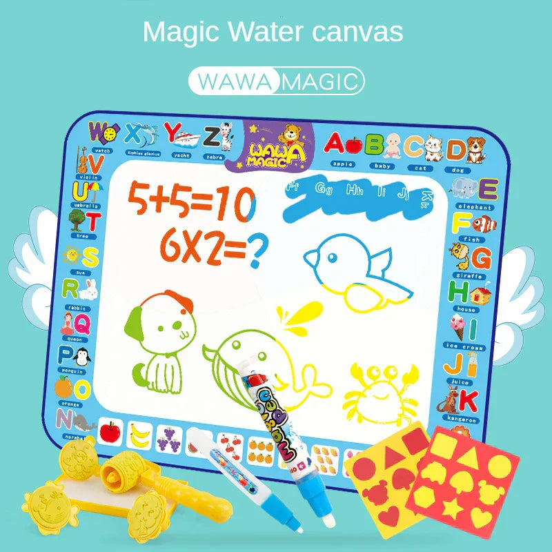 Maliben | Aquafun Mat | Creative Without Mess - Magical Water Drawing Mat For Kids
