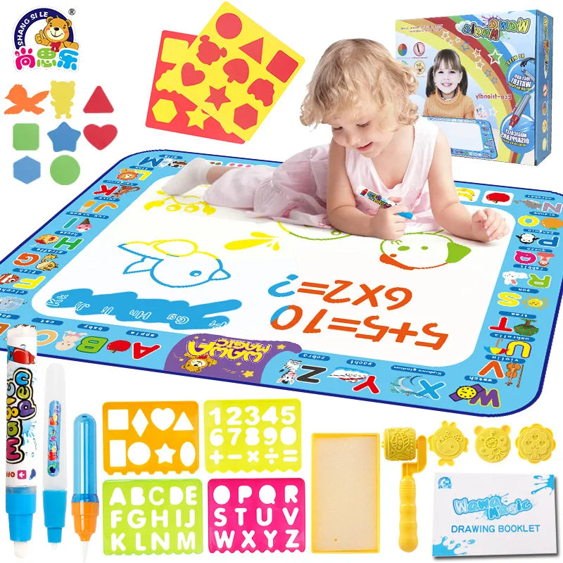 Maliben | Aquafun Mat | Creative Without Mess - Magical Water Drawing Mat For Kids