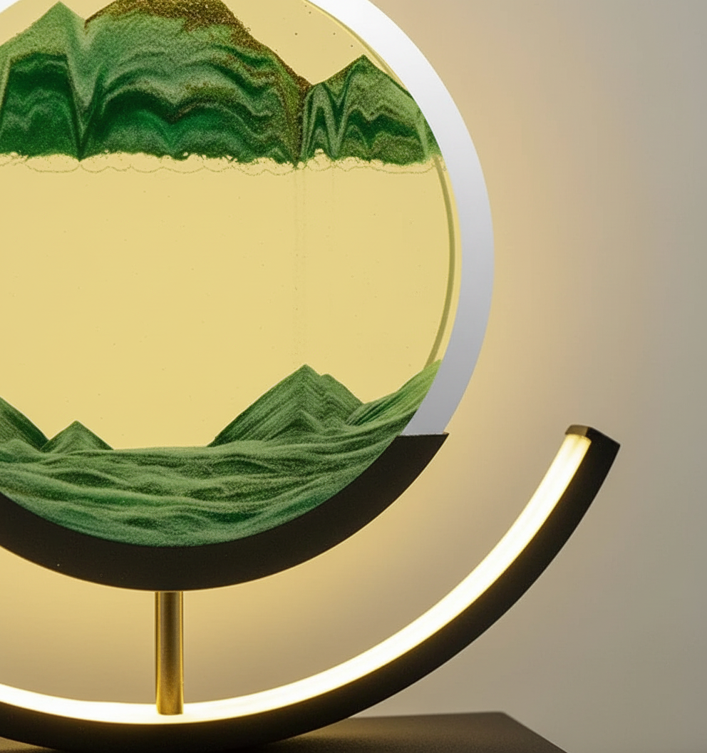 Maliben | Duneglow Table Lamp – HAndmade Mood Lamp With Soothing Light and Modern Design