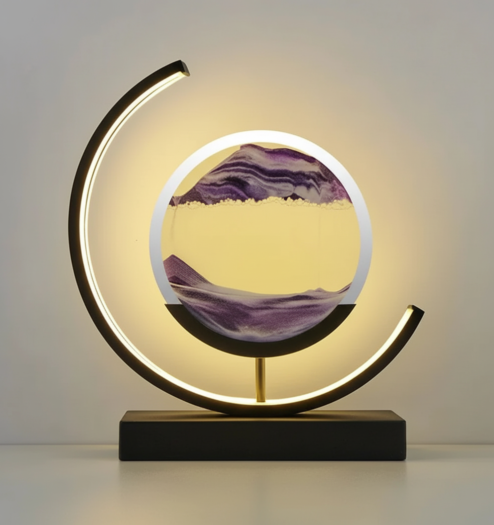 Maliben | Duneglow Table Lamp – HAndmade Mood Lamp With Soothing Light and Modern Design
