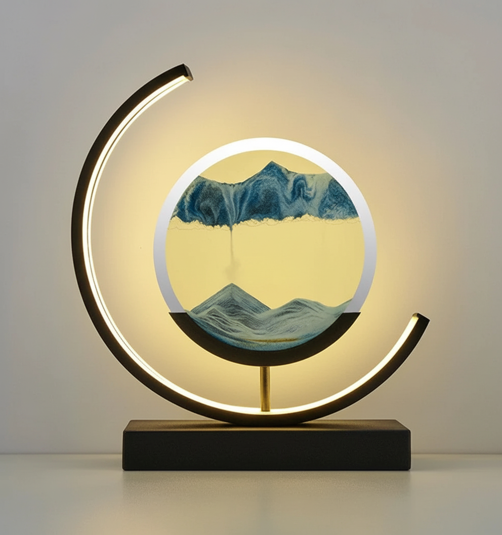 Maliben | Duneglow Table Lamp – HAndmade Mood Lamp With Soothing Light and Modern Design